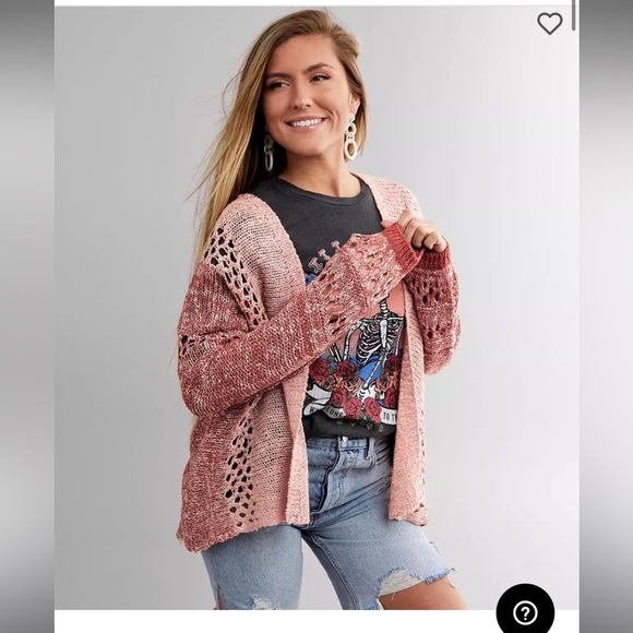 BKE | Marled Two Tone Cardigan Sweater sz Small - Picture 1 of 4